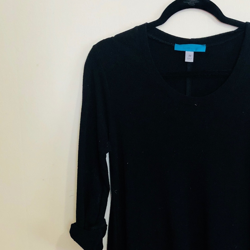 Black Long Sleeve T-shirt Dress